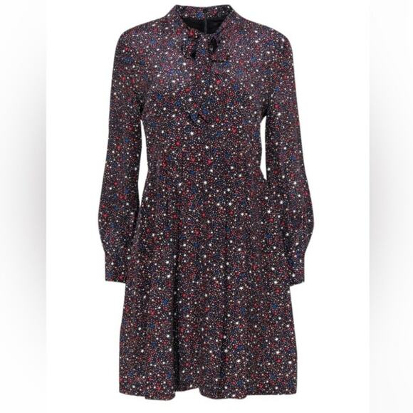 Madewell Stars 100% Silk Dress Size 4 - Picture 6 of 13